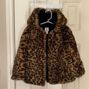 GAP Kids Leopard Faux Fur Jacket